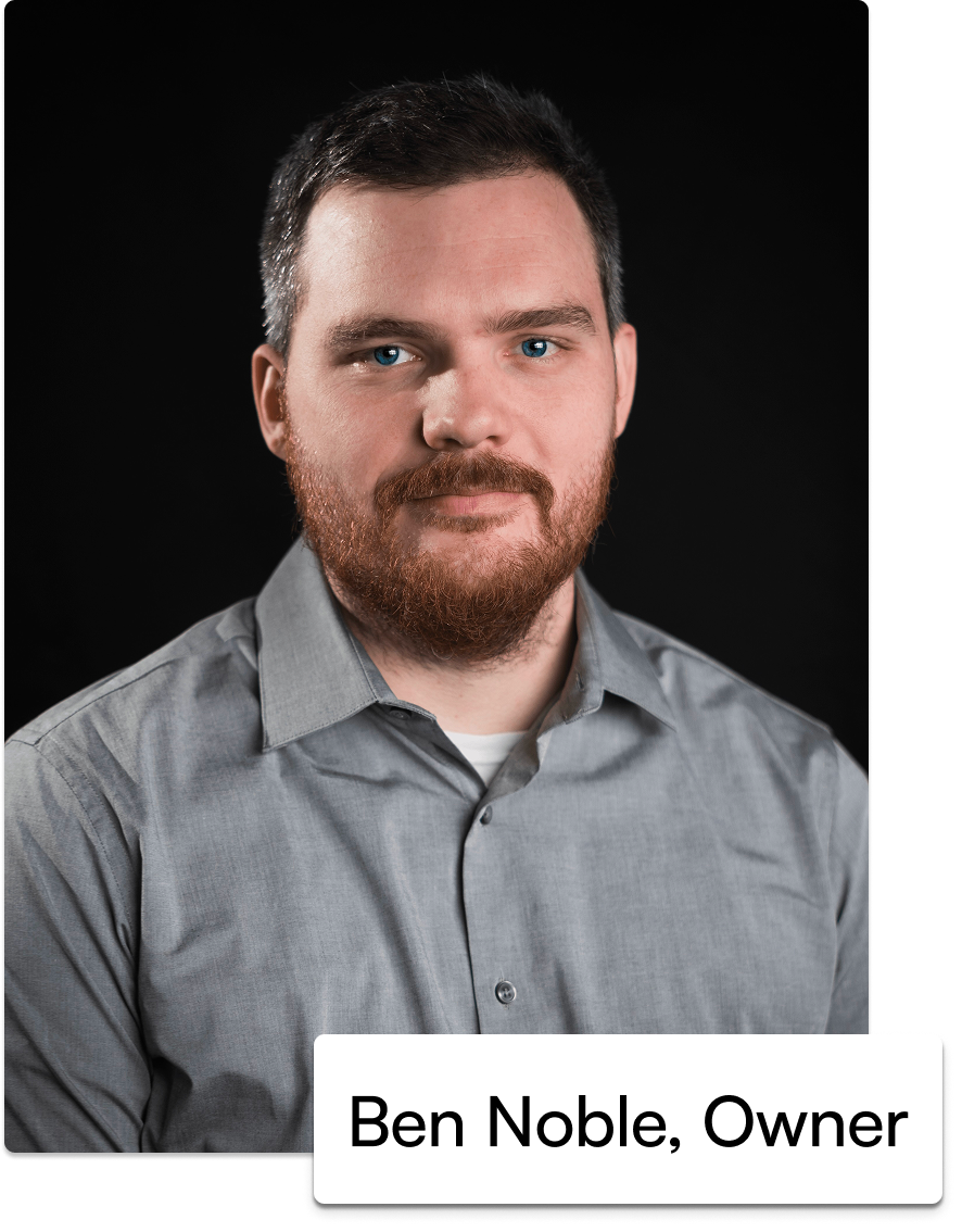 Benjamin Noble, founder of Noble Digital web design agency