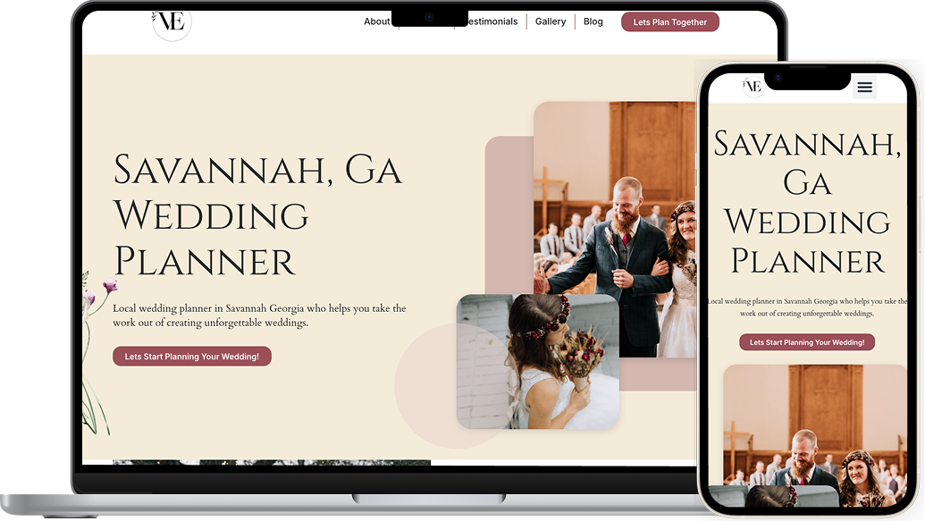 Web design for local event planner, Vanartsdalen Events
