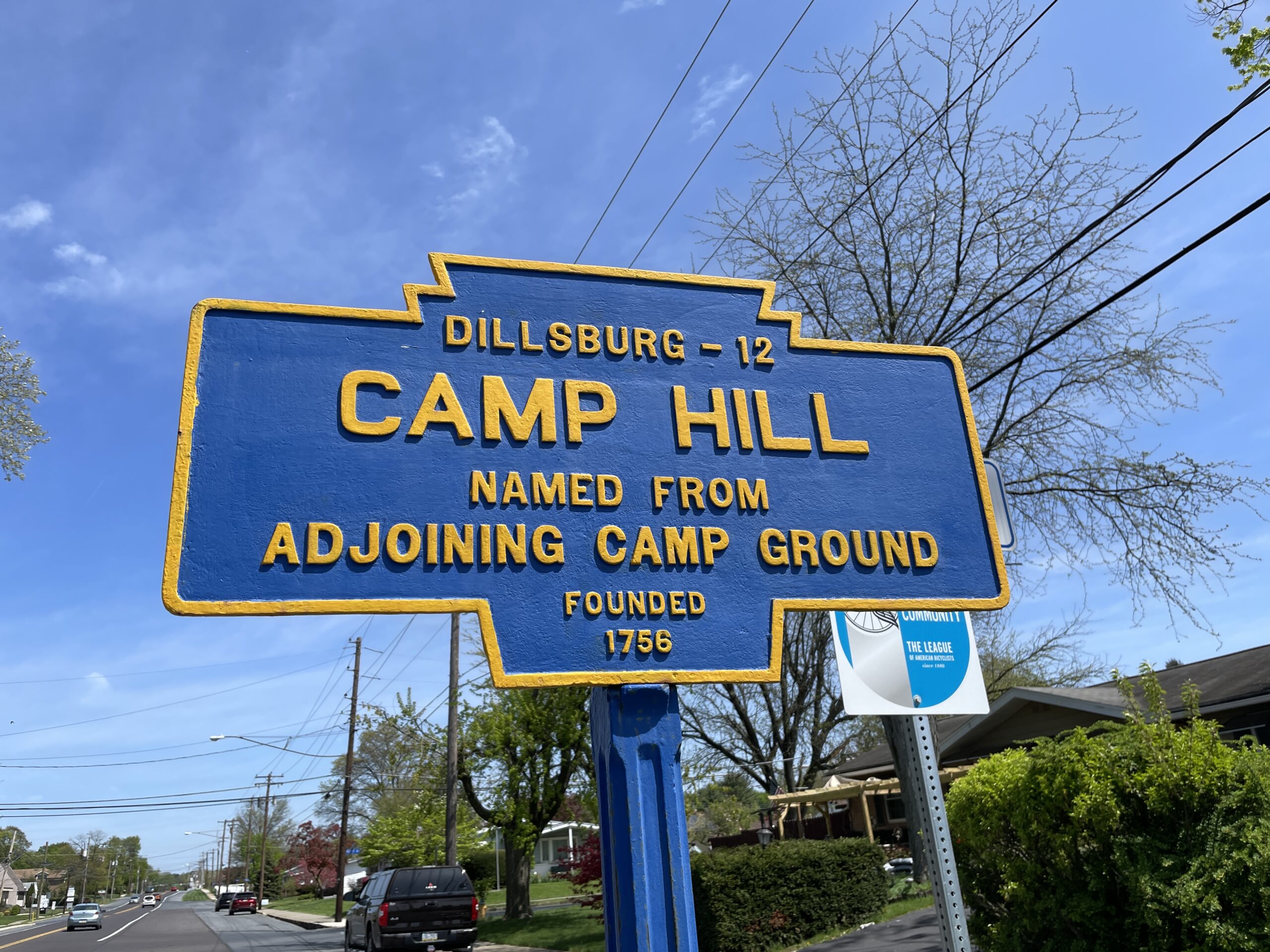 Web design camp hill sign in downtown camp hill pa