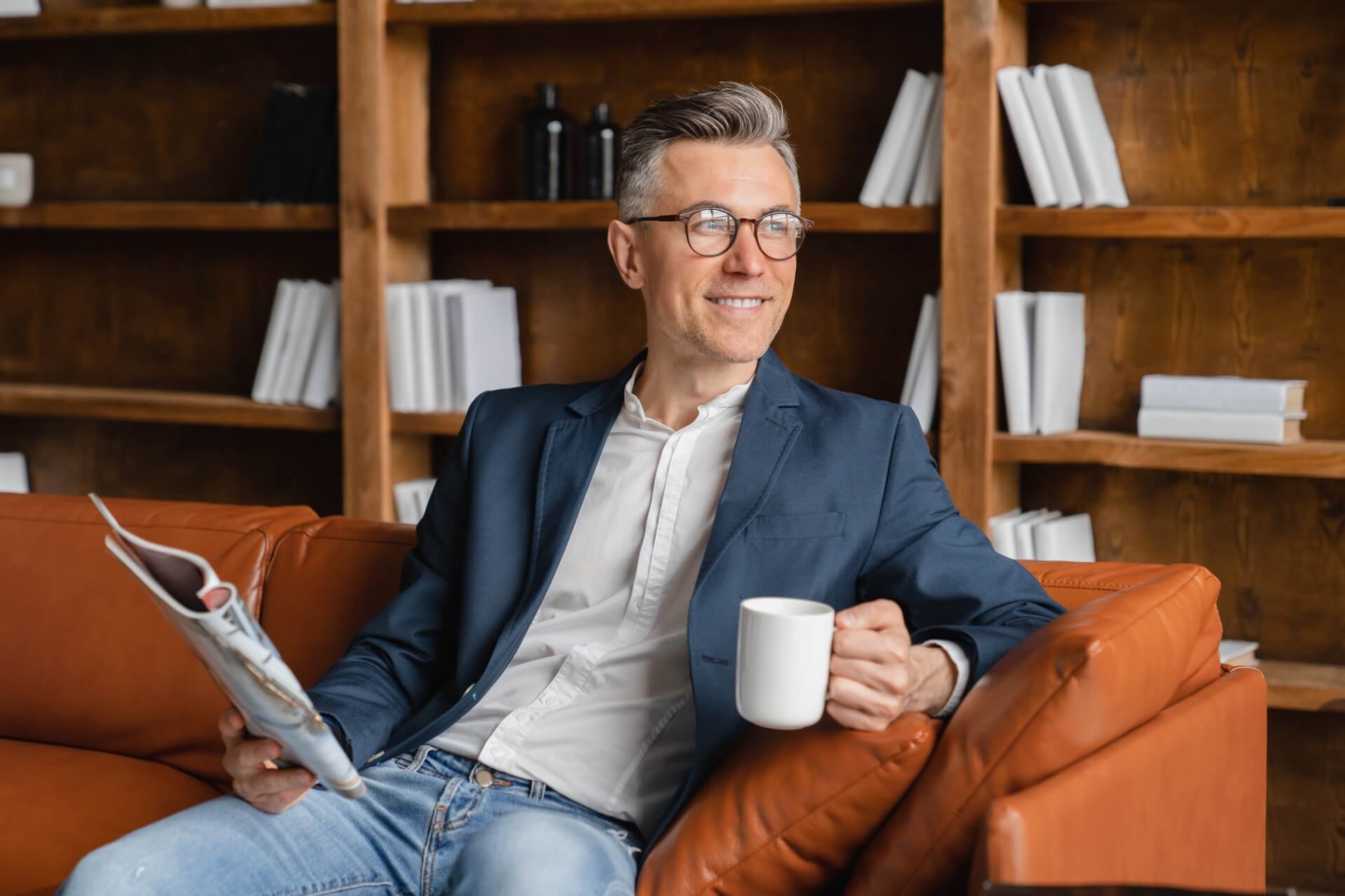 Satisfied client celebrating new website in Williamsport